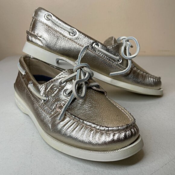 Sperry Top-Sider Metallic Authentic Original Boat Shoe Sneaker Size 5 - Picture 16 of 16